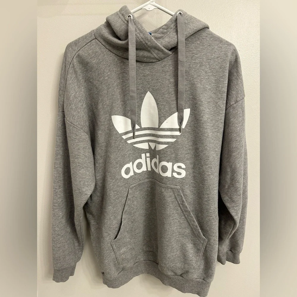 Adidas Gray Men's Hoodie large men's